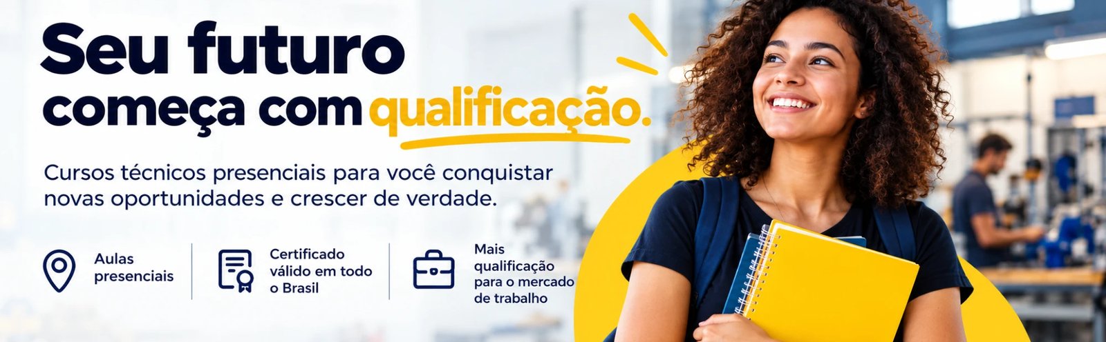Seu futuro começa com qualificação — cursos técnicos presenciais Escola Técnica Aliança